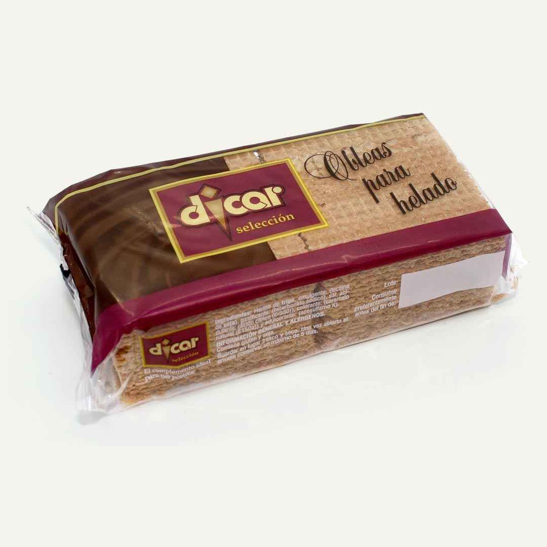 OBLEAS DE GALLETA PARA HELADO DICAR 20U
