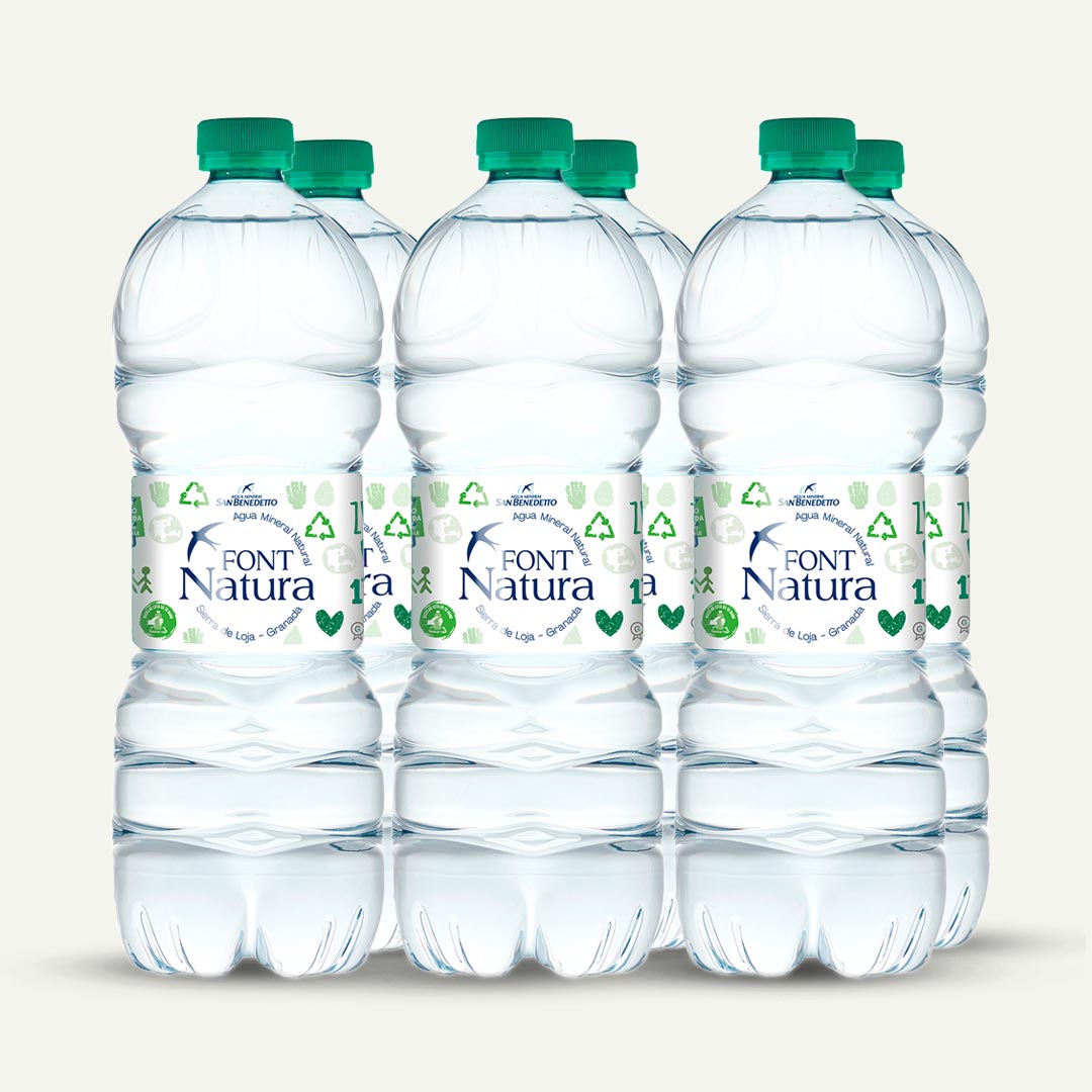 AGUA MINERAL FONT NATURA PET 1L P-6