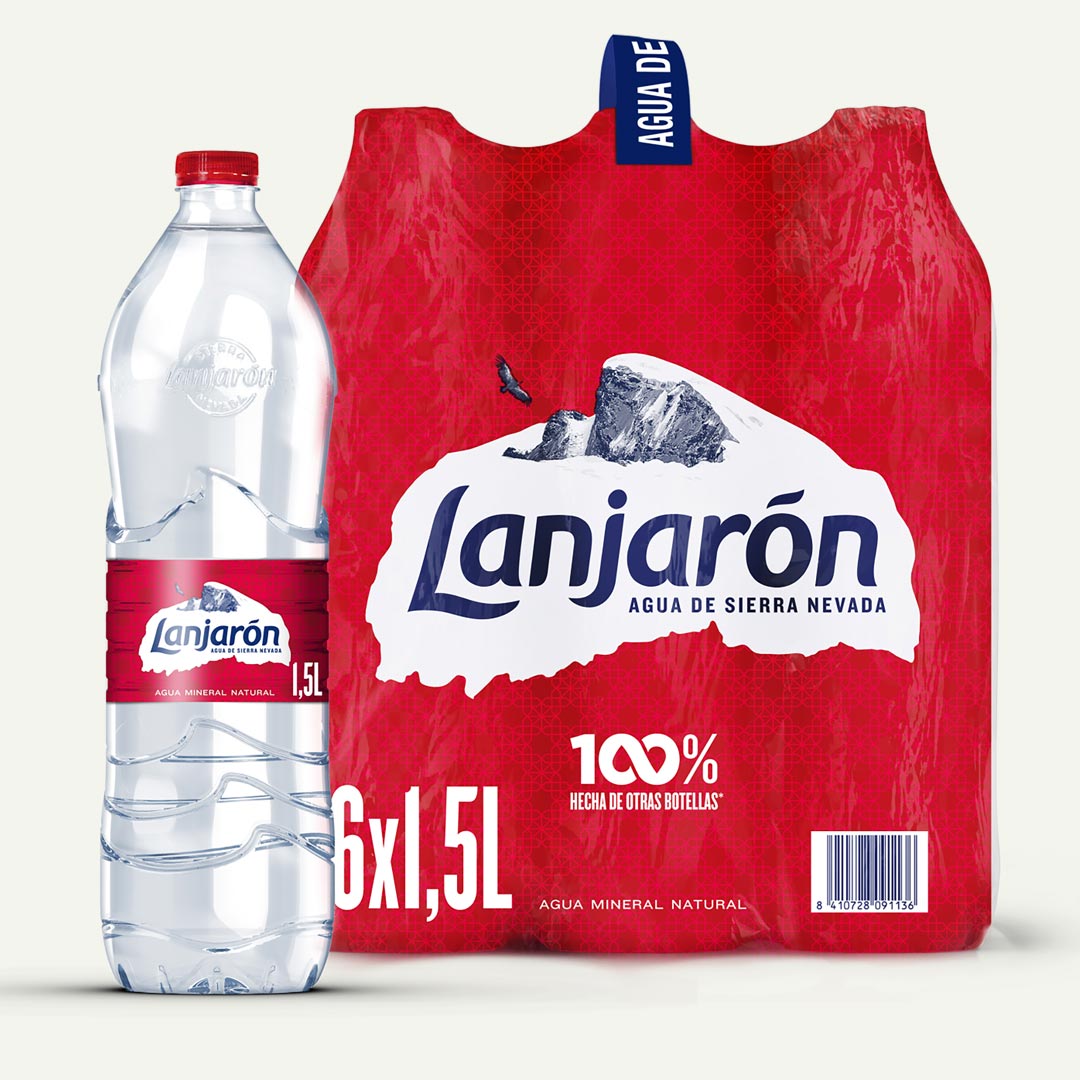 AGUA MINERAL LANJARÓN PET P-6 1,5L