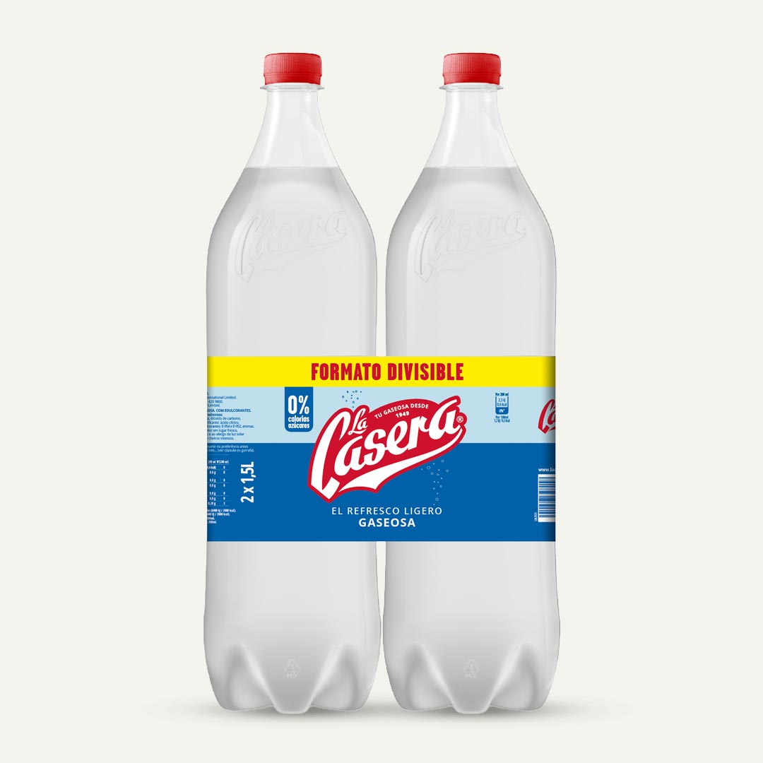 GASEOSA BLANCA LA CASERA PET 1,5L P-2