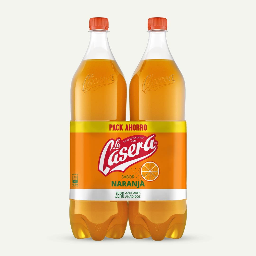 REFRESCO LA CASERA NARANJA  PET 1,5L P-2