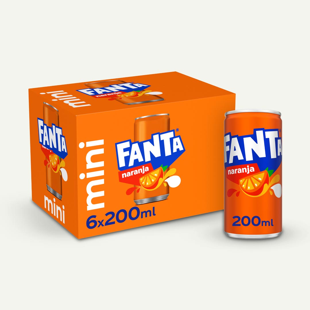 FANTA NARANJA LATA P-6 200M