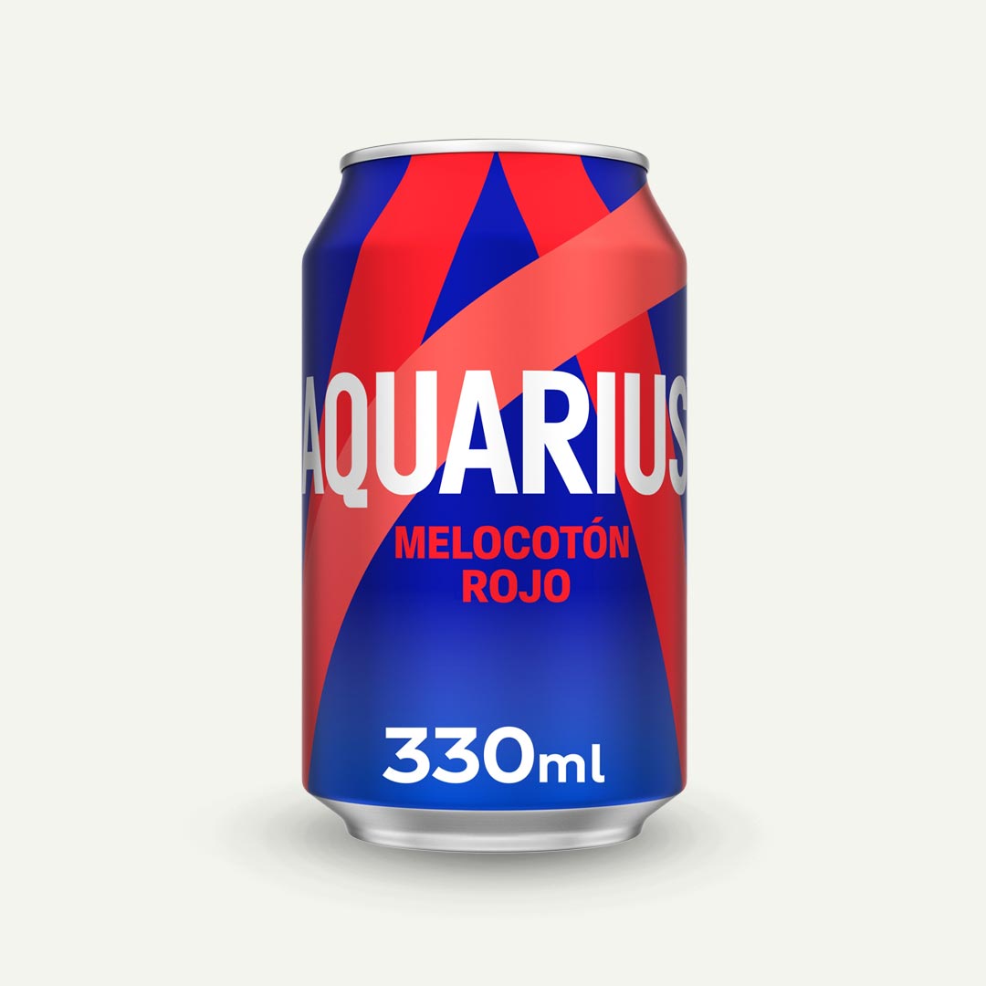 AQUARIUS MELOCOTÓN ROJO LATA 330ML
