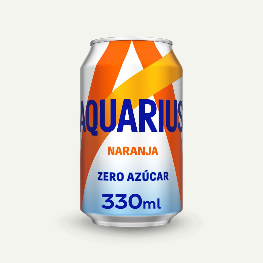 AQUARIUS ZERO NARANJA LATA 330ML