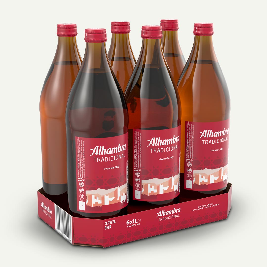 CERVEZA ALHAMBRA P-6 1L