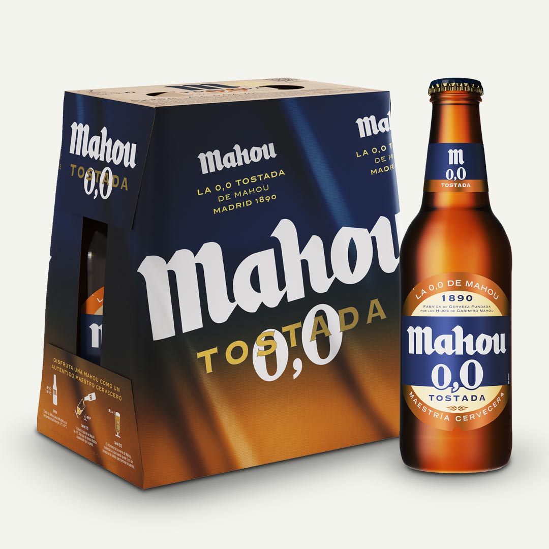 CERVEZA 0,0% TOSTADA MAHOU BOT P-6x25CL