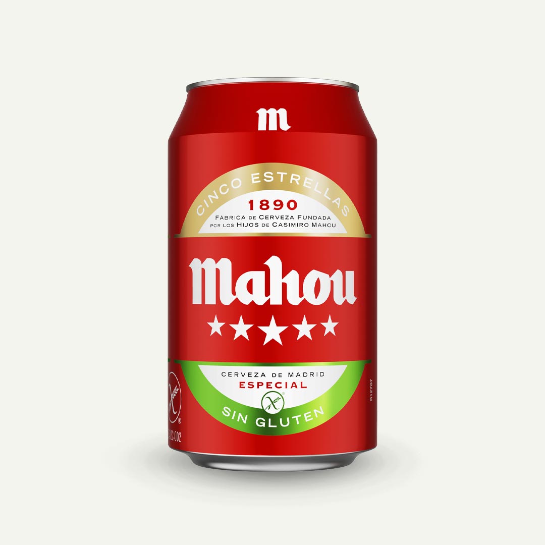 CERVEZA S/GLUTEN MAHOU LATA 33CL