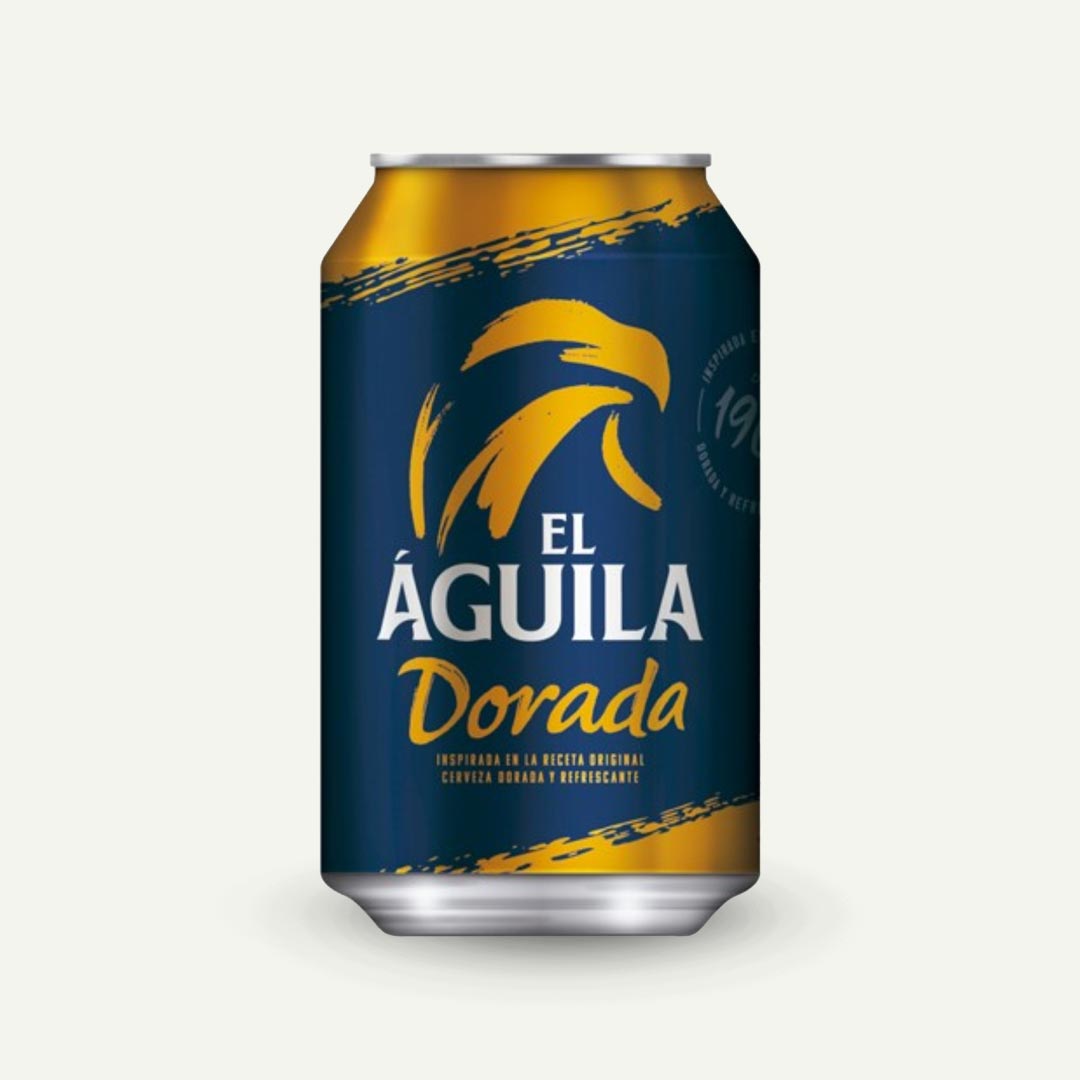 CERVEZA DORADA AGUILA LATA 33CL