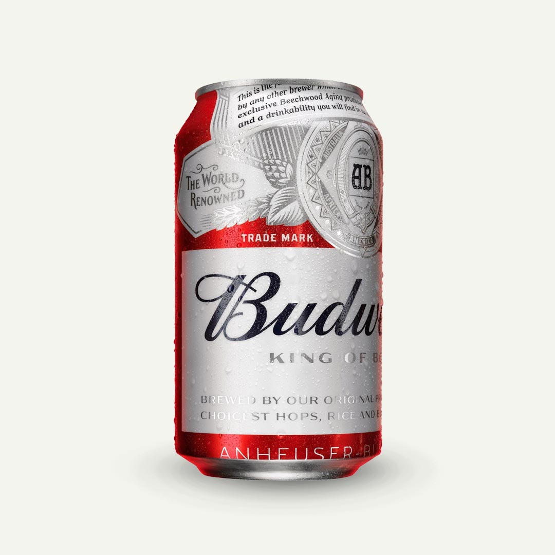 CERVEZA BUDWEISER LATA 33CL