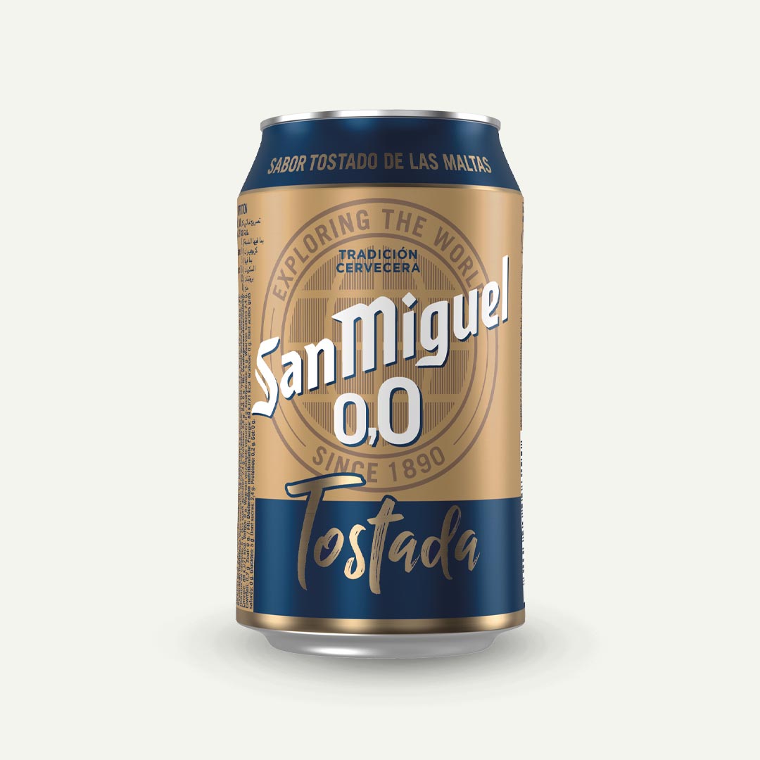 CERVEZA TOSTADA 0,0 SAN MIGUEL LATA 33CL