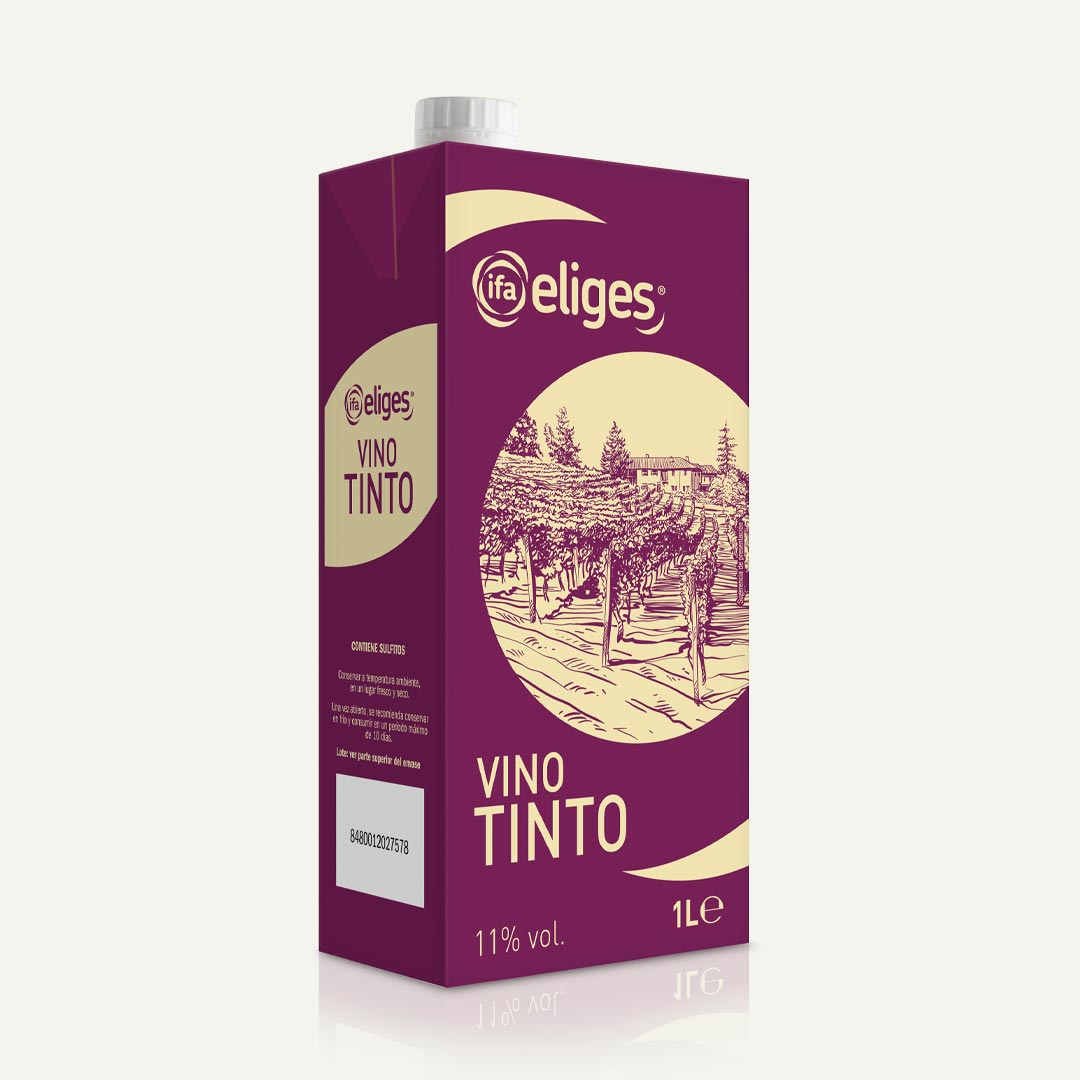 VINO MESA TINTO IFA-ELIGES BRIK 1L