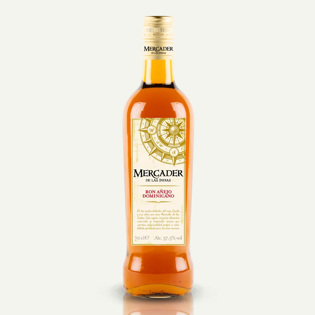 RON AÑEJO MERCADER DE LAS INDIAS 70CL