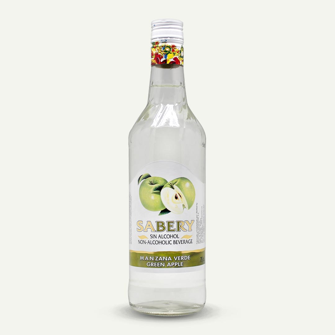 LICOR S/ALCOHOL MANZANA SABERY 75CL
