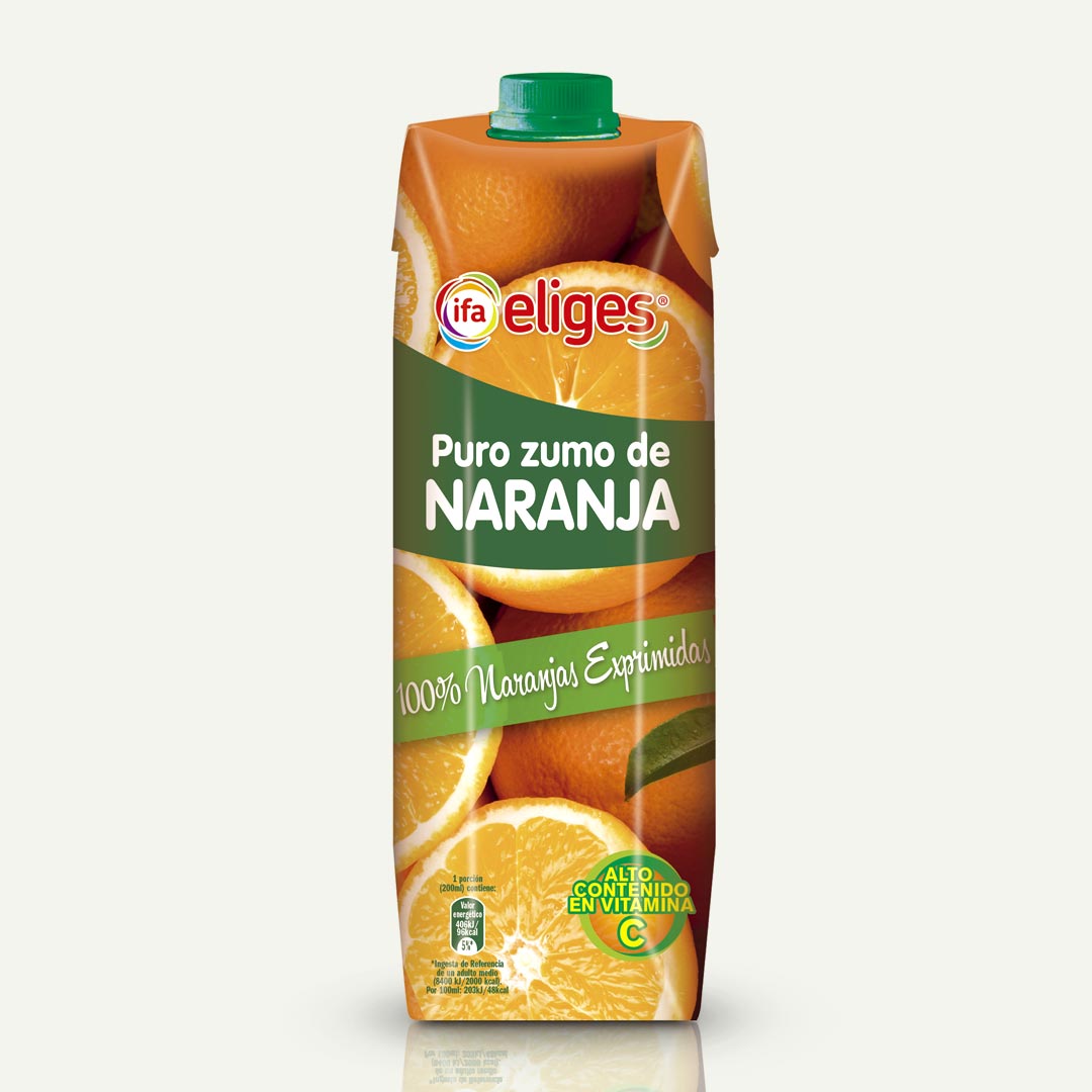 ZUMO NARANJA 100% EXPRIMIDO IFA ELIGES 1L