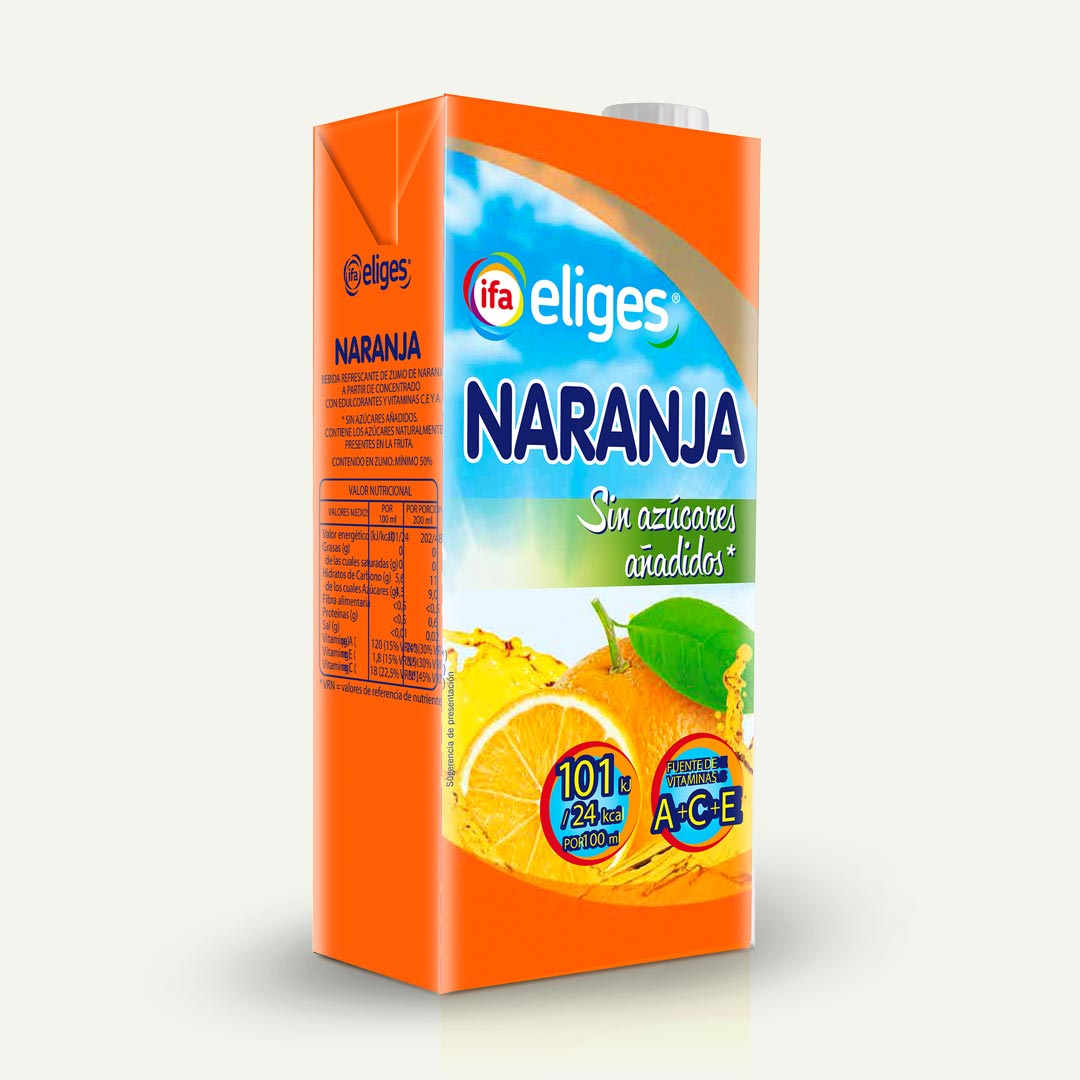 NÉCTAR NARANJA IFA-ELIGES SIN AZÚCAR 1L