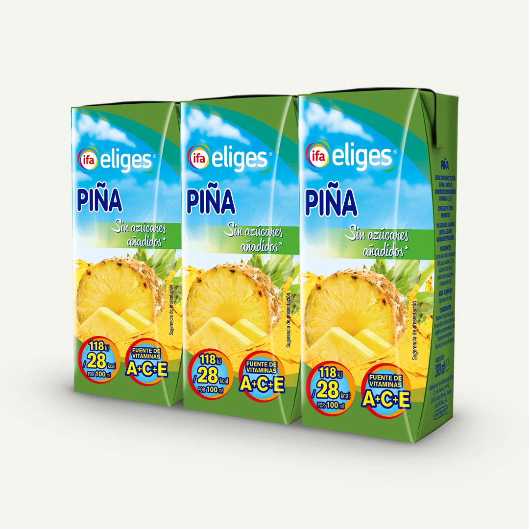 BEBIDA REFRESCANTE S/A PIÑA IFA ELIGES P-6X200ML – Supermercados DANI