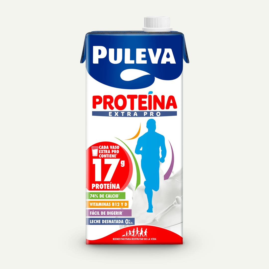 LECHE PROTEINA DESNATADA PULEVA 1L