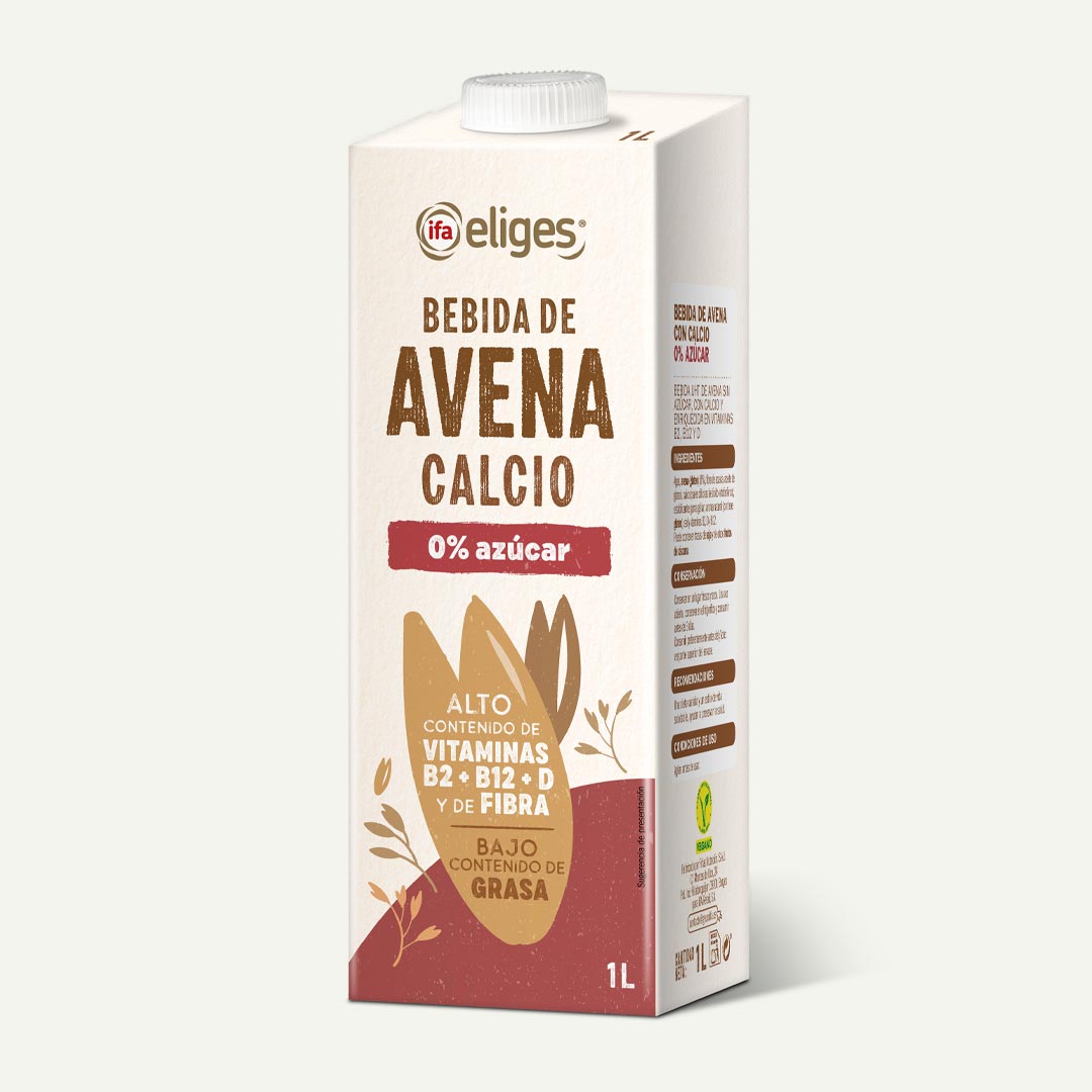 BEBIDA DE AVENA SIN AZÚCAR IFA-ELIGES 1L