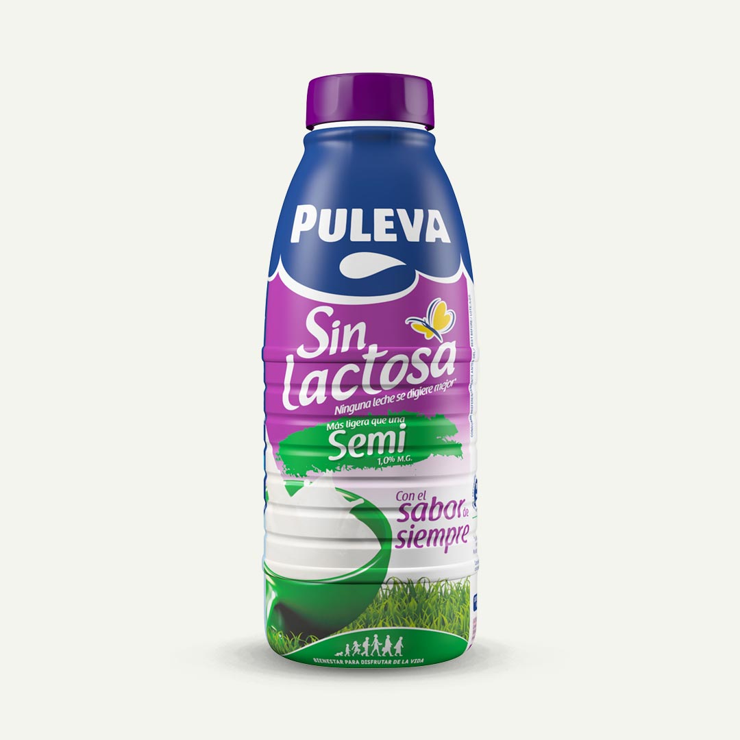 LECHE MAÑANAS SIN LACTOSA SEMIDESNATADA PULEVA BOTELLA 1L