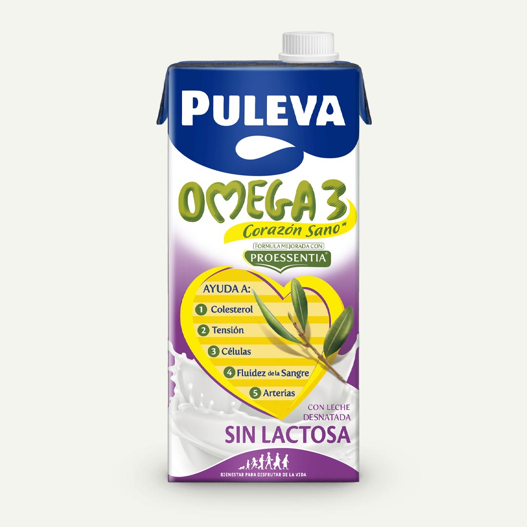 LECHE PULEVA OMEGA-3 SIN LACTOSA 1L