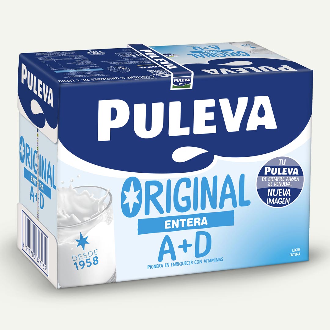LECHE ENTERA PULEVA BRIK P-6X 1L