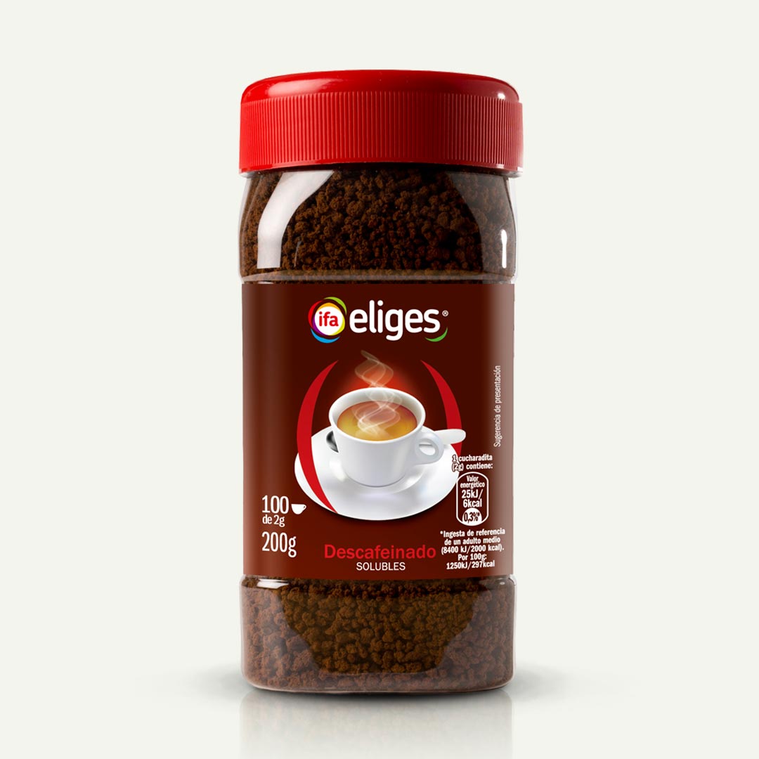 CAFÉ SOLUBLE DESCAFEINADO IFA-ELIGES 200G