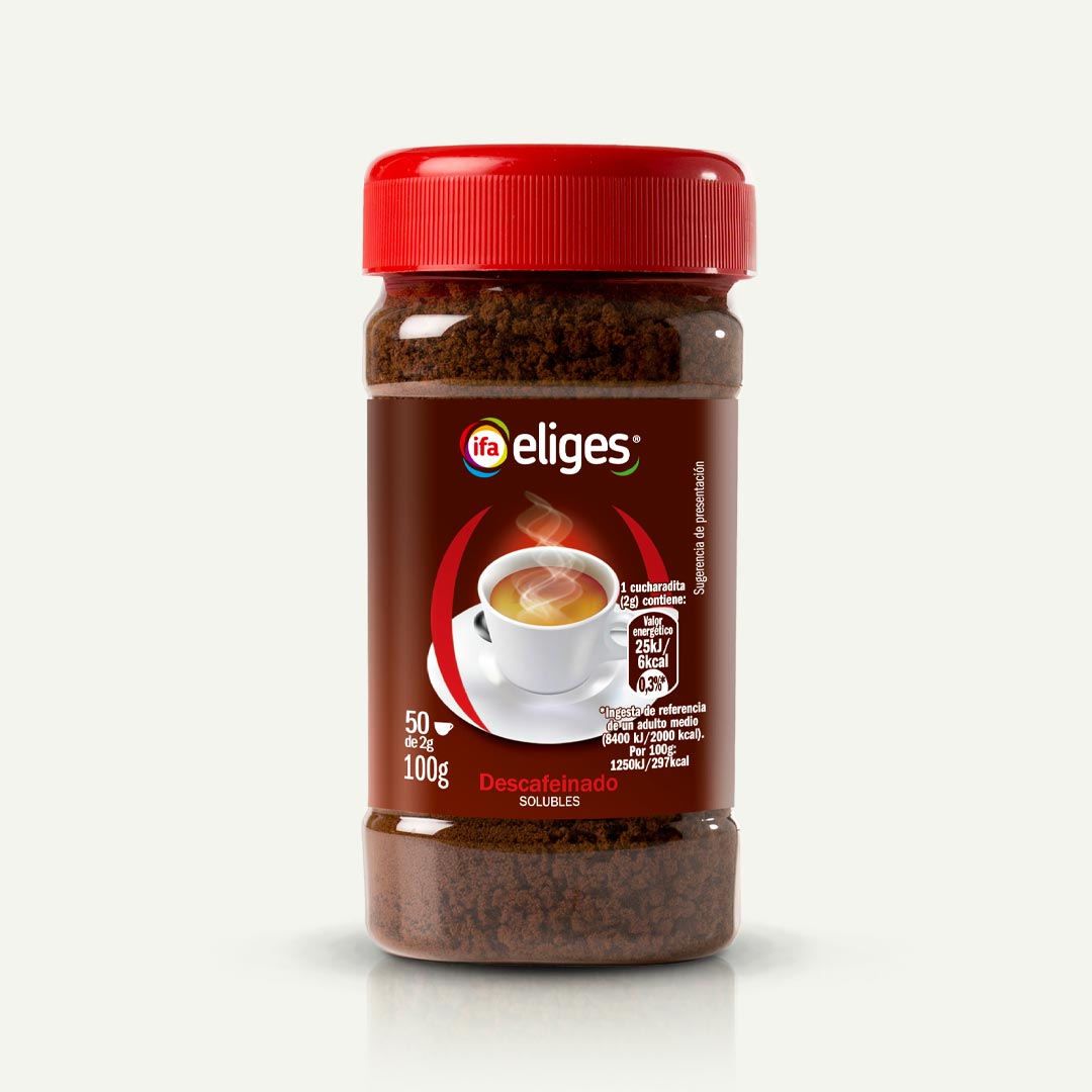 CAFÉ SOLUBLE DESCAFEINADO IFA-ELIGES 100G