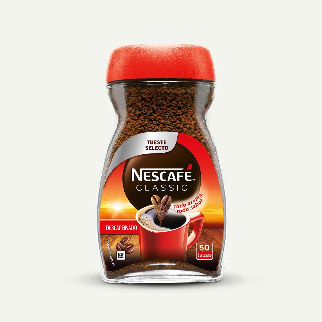 CAFÉ SOLUBLE NESCAFÉ CLASSIC DESCAFEINADO 100G