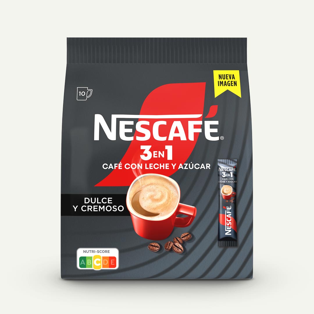CAFÉ SOLUBLE 3 EN 1 NESCAFÉ BOLSA 10X16G