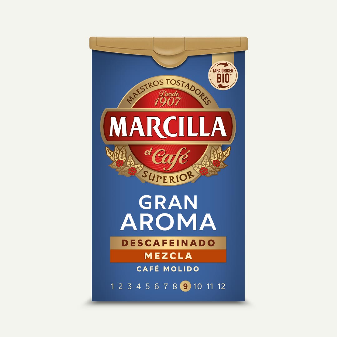 CAFÉ MOLIDO MEZCLA DESCAFEINADO MARCILLA 200G