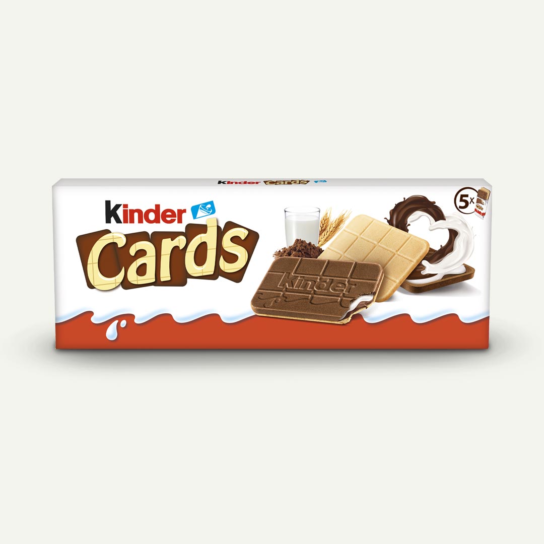 GALLETA CARDS KINDER 5X20 128G