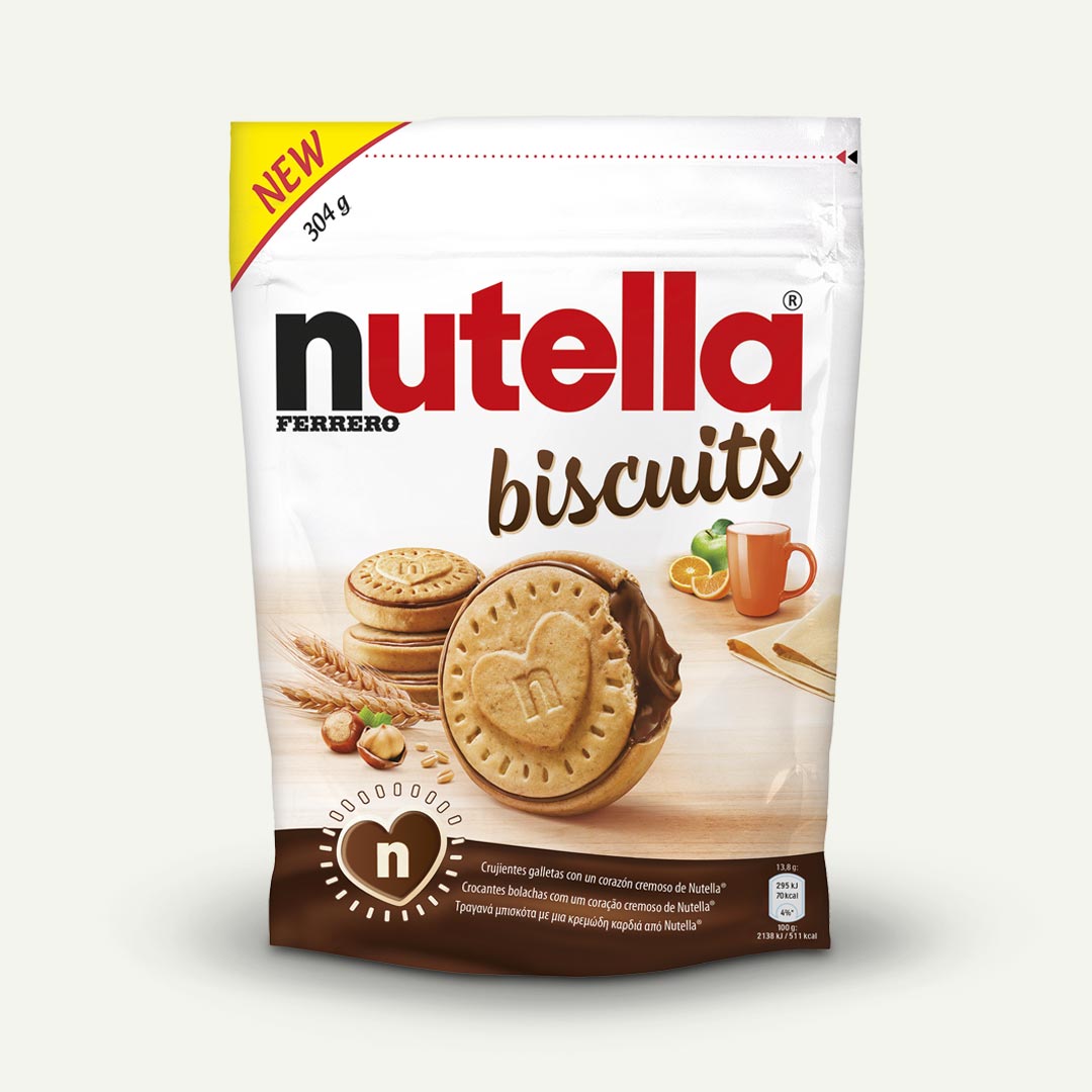GALLETA RELLENA BISCUITS NUTELLA 304G