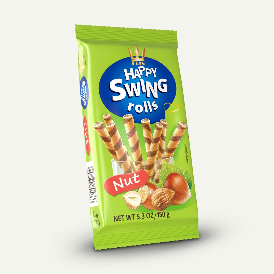 BARQUILLO RELLENO AVELLANA  SWING 150G