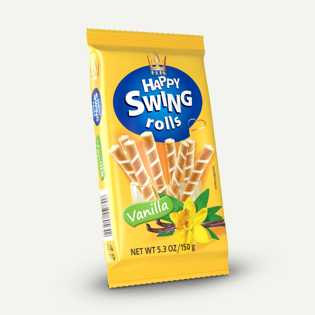 BARQUILLO RELLENO VAINILLA  SWING 150G