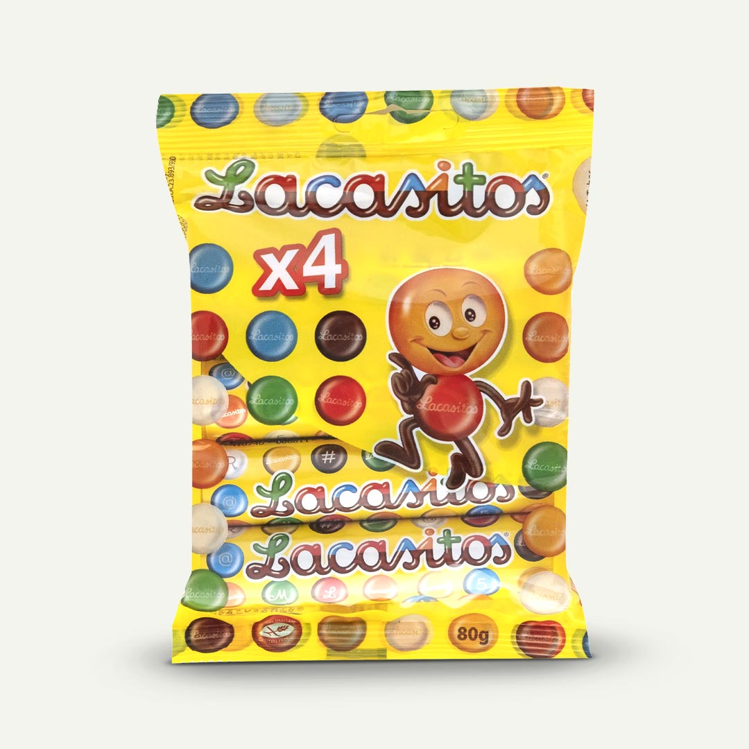 GRAGEAS CHOCOLATE LACASITOS TUBO P-4 20G