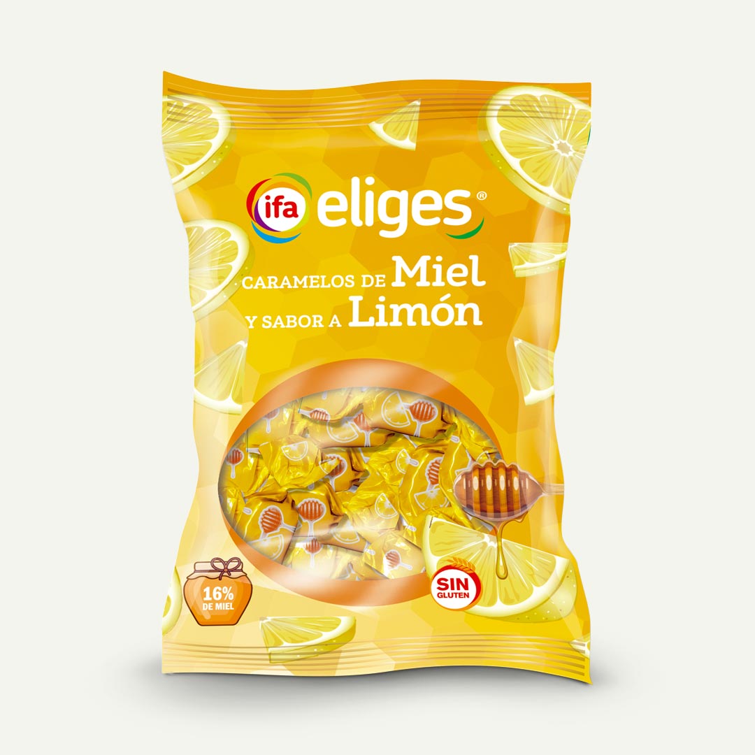 CARAMELOS DE MIEL-LIMÓN IFA-ELIGES 125G