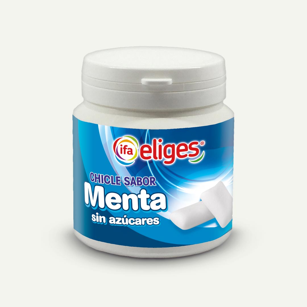 CHICLE SABOR MENTA IFA-ELIGES SIN AZÚCAR BOTE 100G