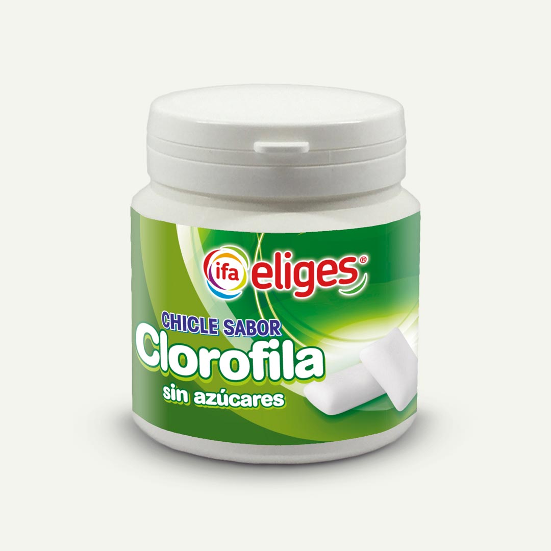 CHICLE SABOR CLOROFILA IFA-ELIGES SIN AZÚCAR BOTE 100G