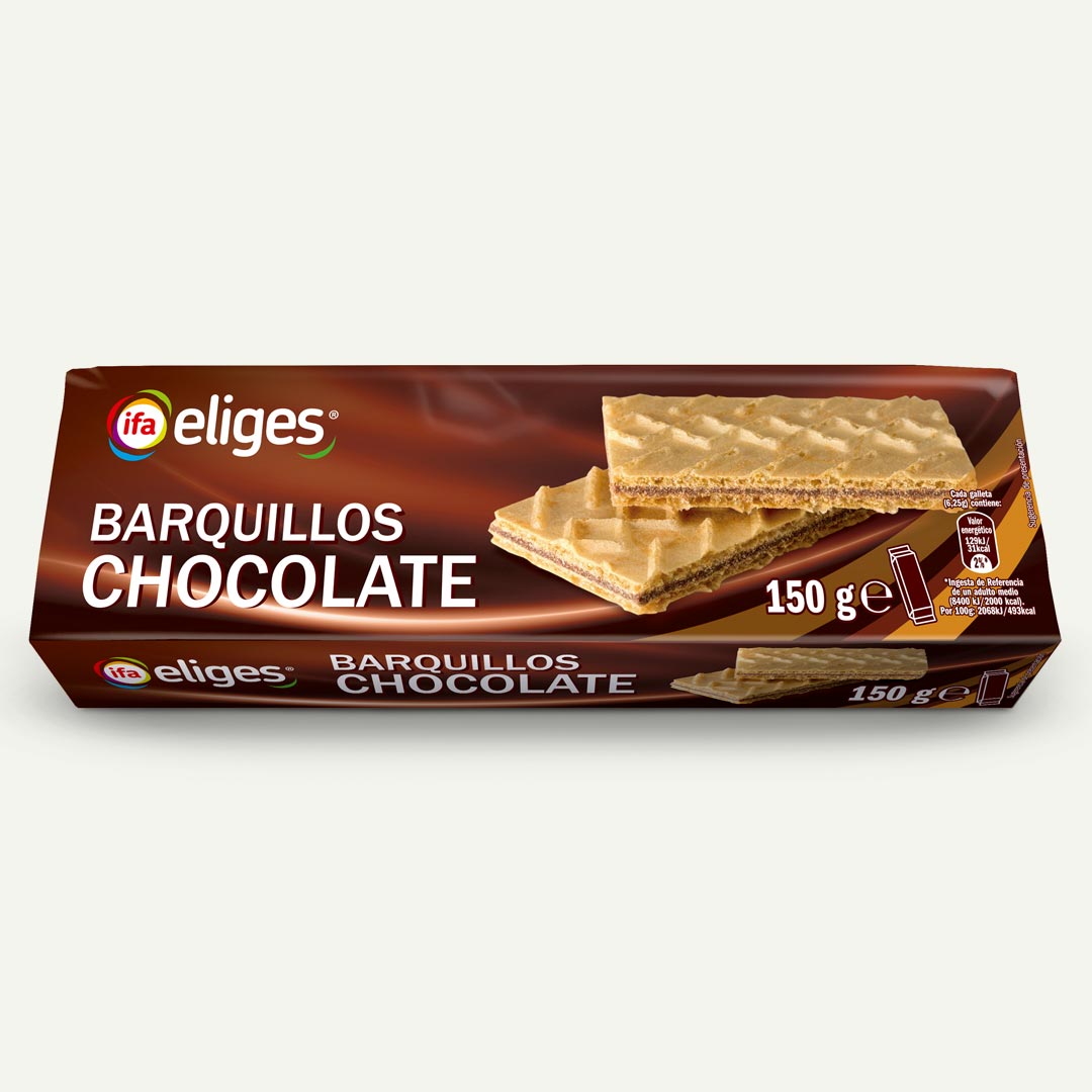 GALLETA BARQUILLO CHOCOLATE IFA ELIGES 150G