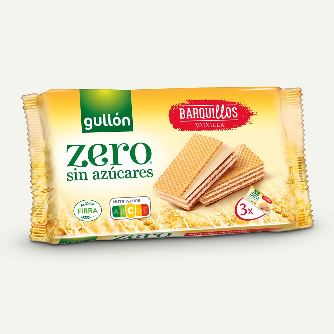 GALLETA BARQUILLO VAINILLA SIN AZUCARES GULLON ZERO 180G