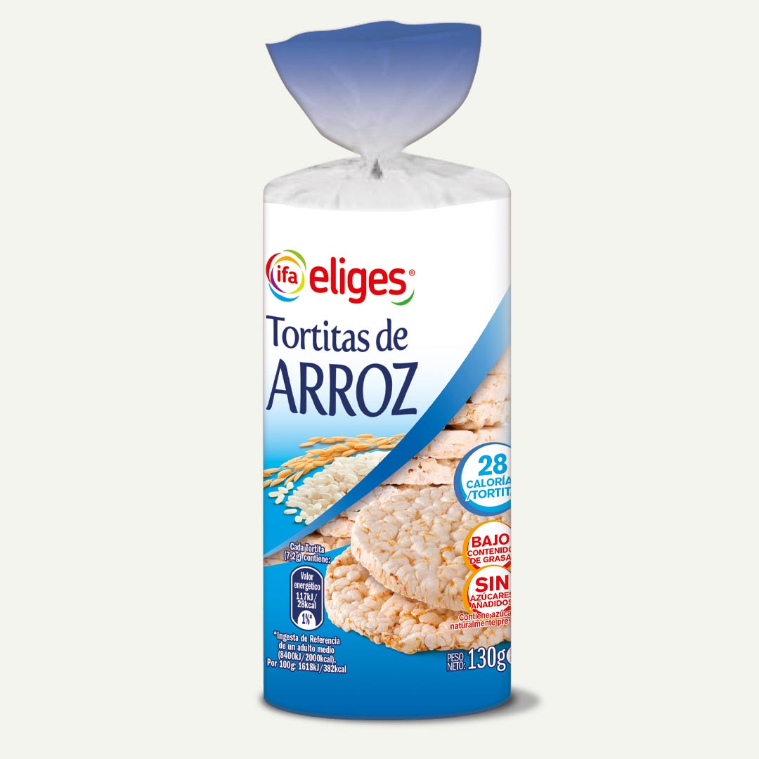 TORTITA DE ARROZ 0% AZUCARES AÑADIDOS IFA ELIGES 130G
