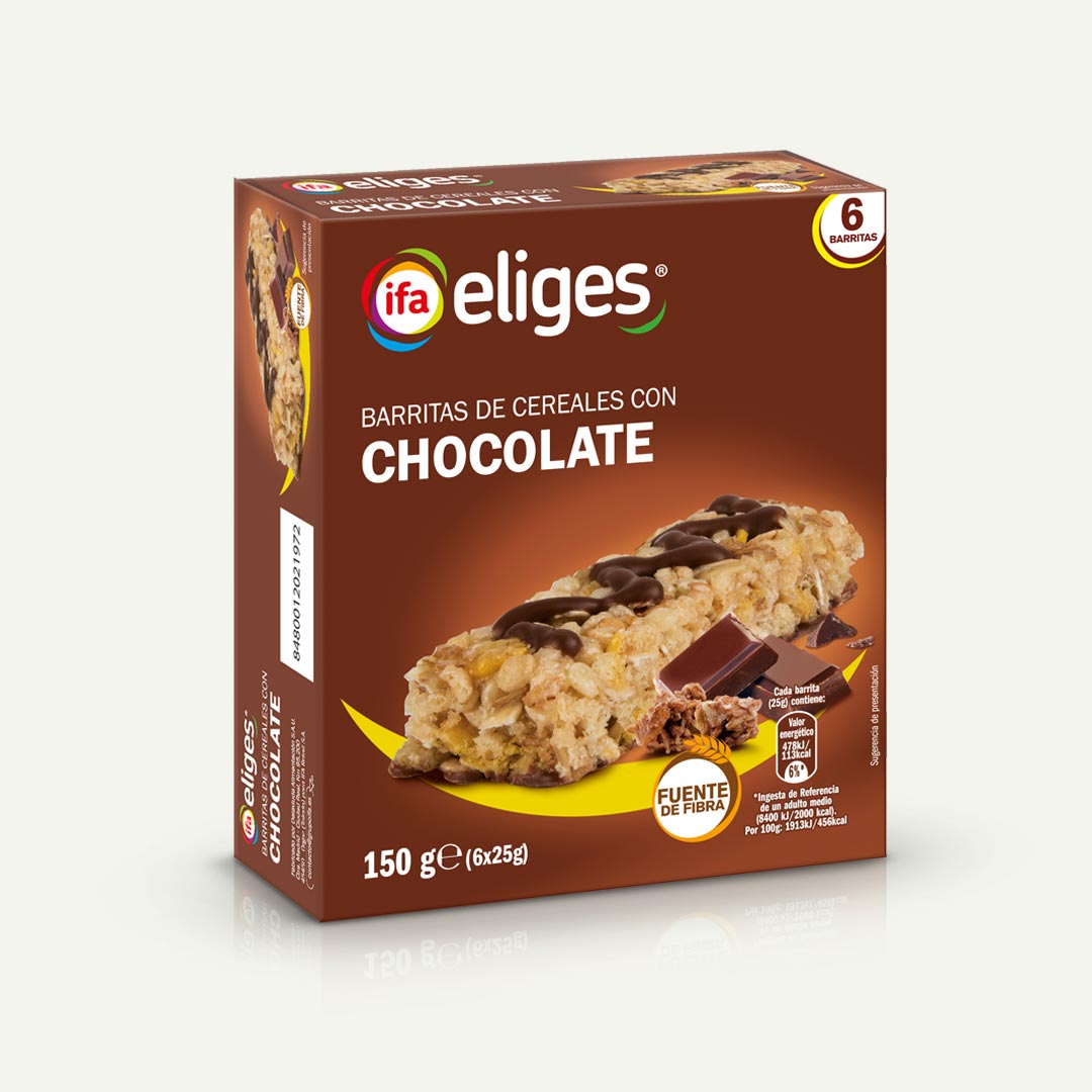 BARRITAS DE CEREALES CHOCO IFA ELIGES 25G 6U