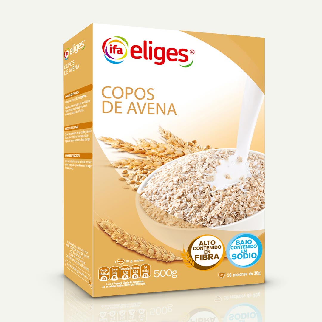 CEREALES COPOS DE AVENA IFA ELIGES 500G