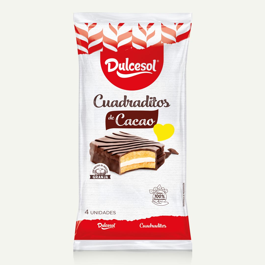 CUADRADITOS CACAO DULCESOL 38G 4U