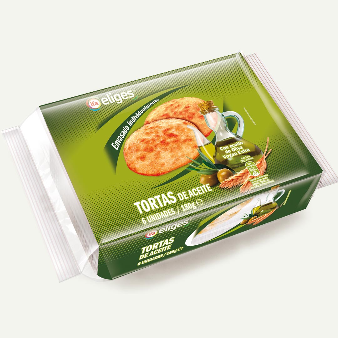 TORTA ACEITE DE OLIVA VIRGEN EXTRA IFA ELIGES 180G 6U