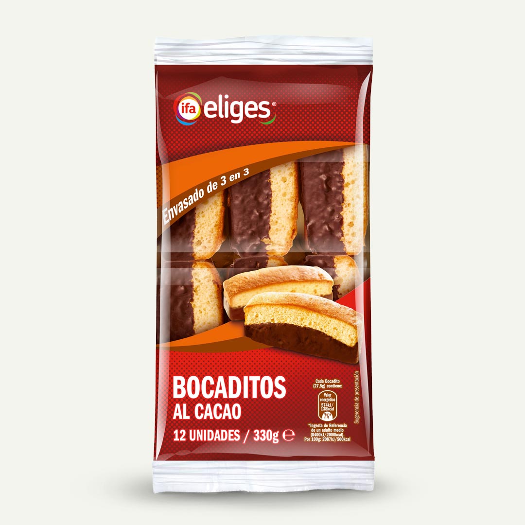 BOCADITOS DE CACAO IFA ELIGES 330G 12U