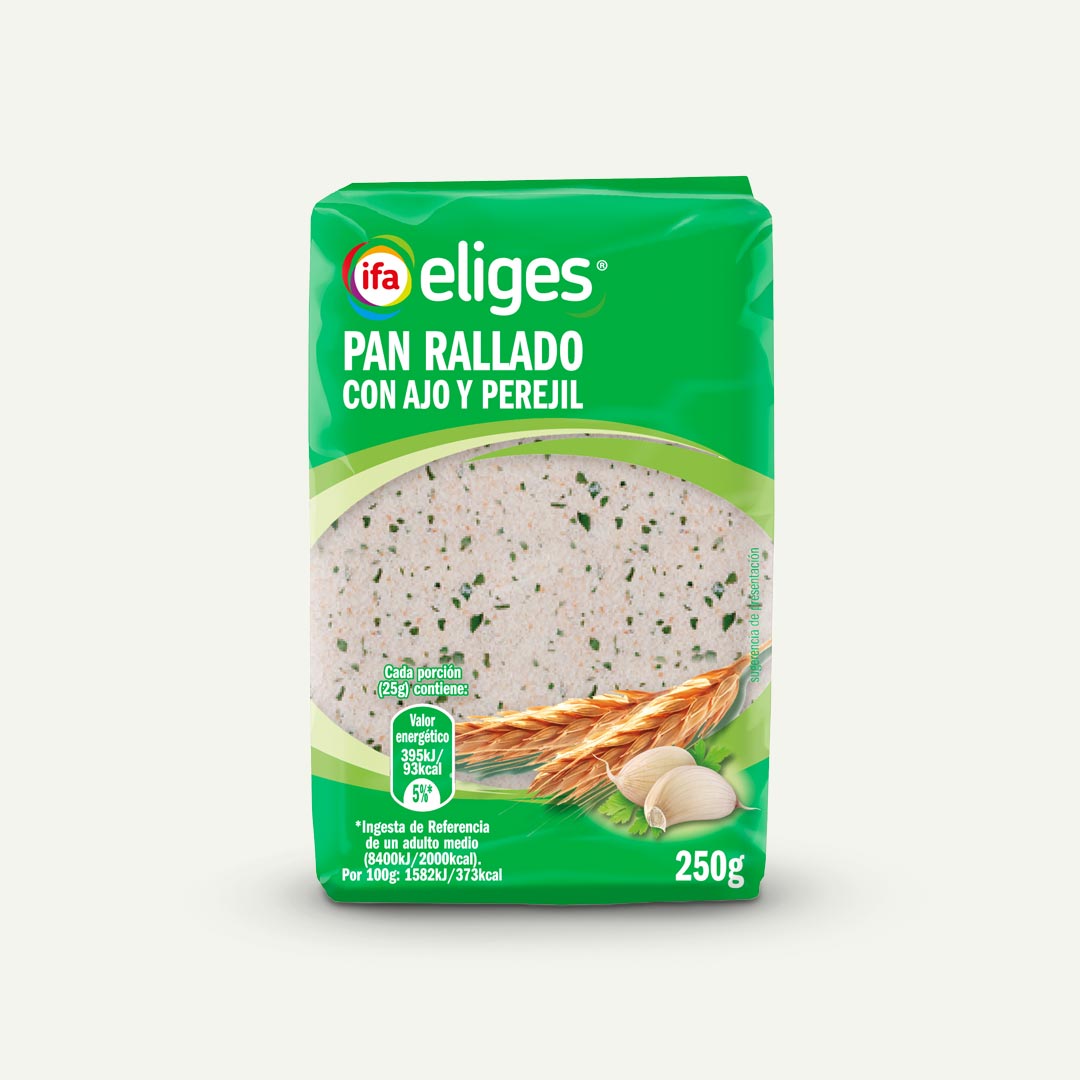 PAN RALLADO CON AJO Y PEREJIL IFA-ELIGES 250G