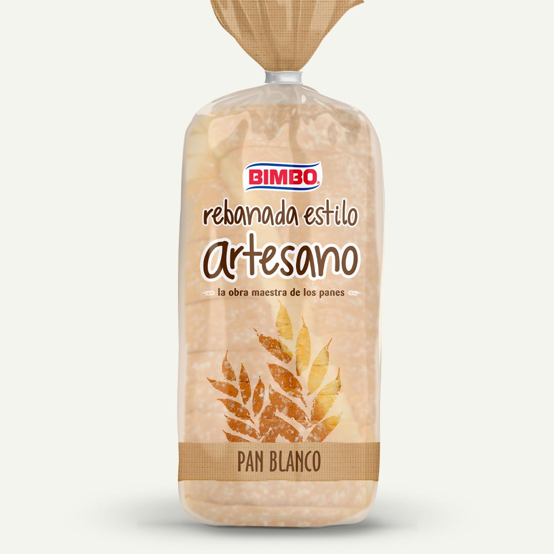 PAN DE MOLDE BLANCO REBANADA ARTESANA BIMBO 500G