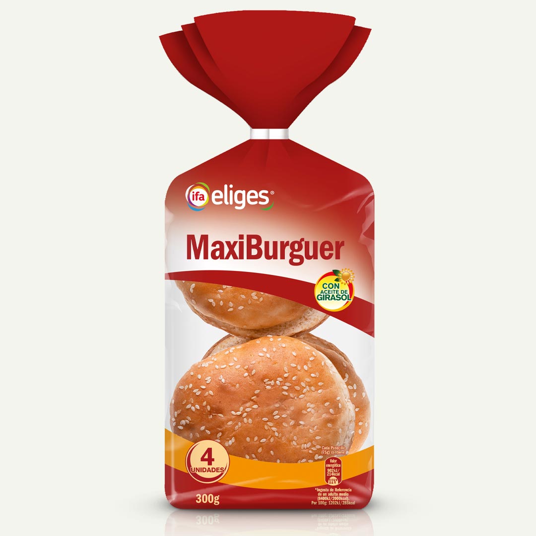 PAN MAXI BURGUER IFA-ELIGES 75G 4U