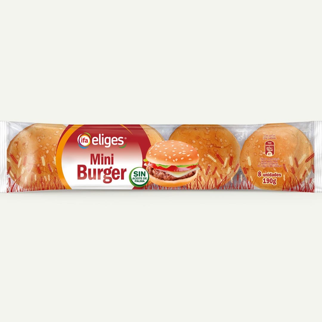PAN MINI BURGUER IFA-ELIGES 24G 8U